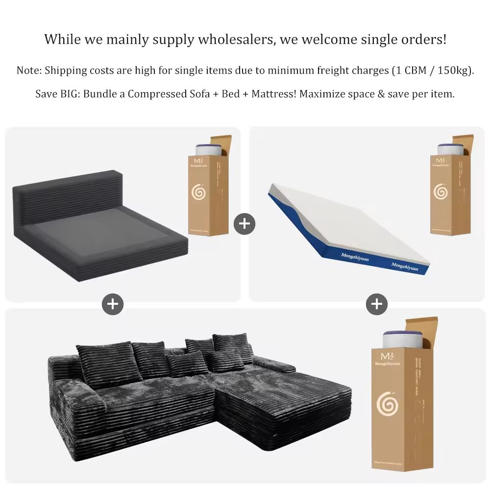 Vacuum compressed sofa Cop-18