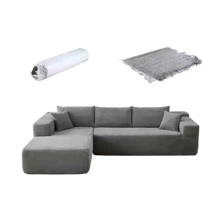 Deep Seat 2-Piece L-Shape Modular Sectional Sofa Couch (1)
