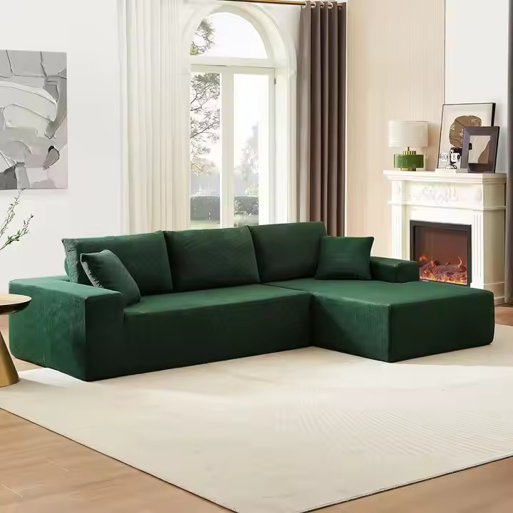 Deep Seat 2-Piece L-Shape Modular Sectional Sofa Couch (1)